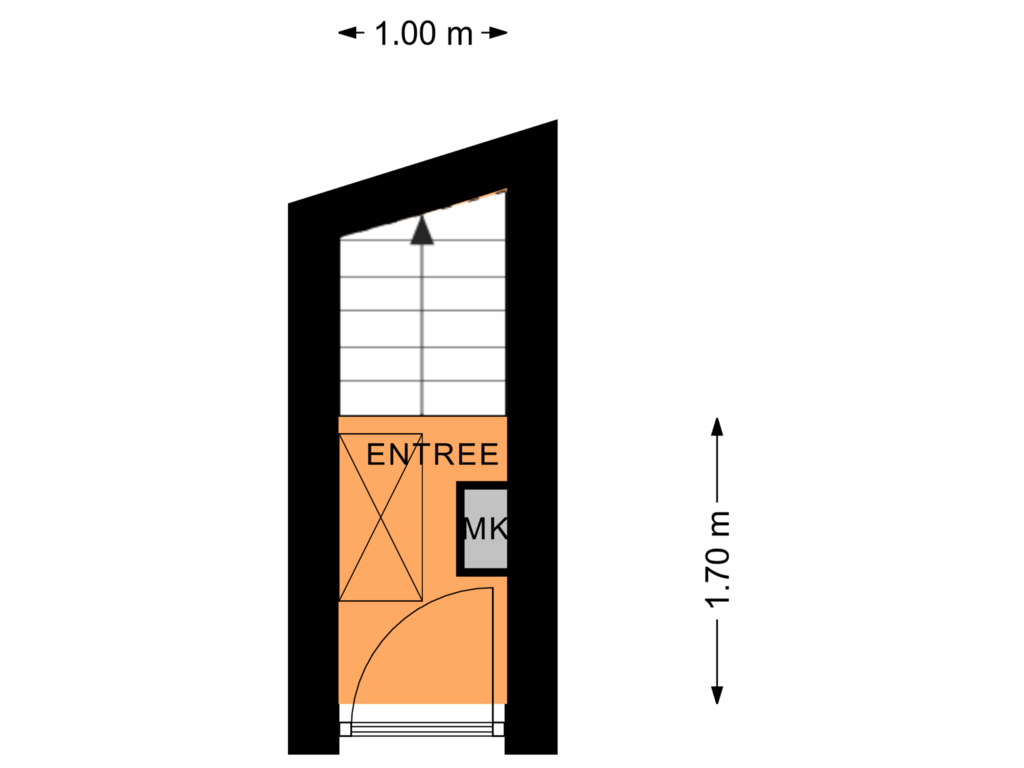 Bekijk plattegrond van ENTREE van Graaf van Burenstraat 8