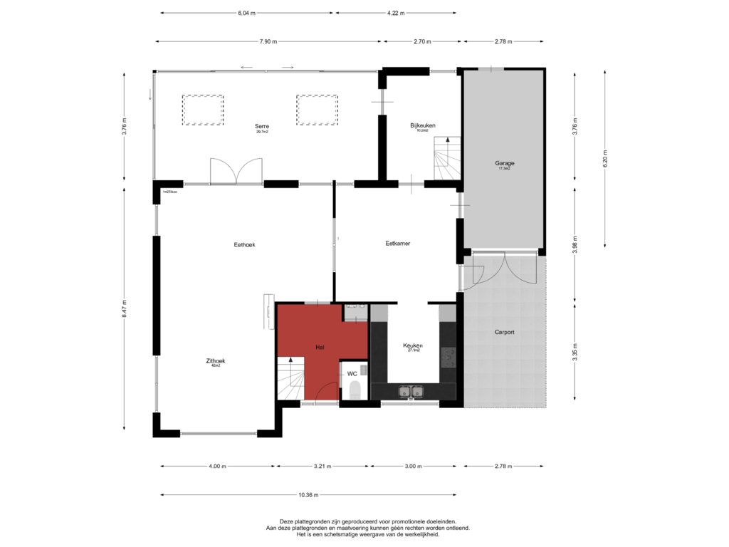 Bekijk plattegrond van Begane Grond van Nijenkamp 124