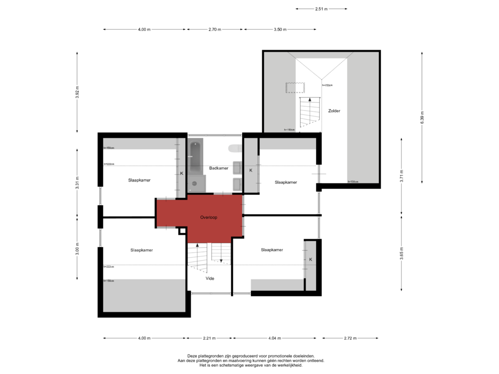 Bekijk plattegrond van Eerste Verdieping van Nijenkamp 124