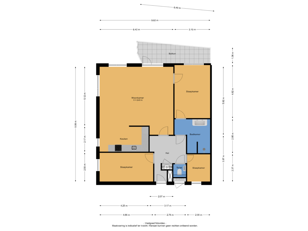 Bekijk plattegrond van Appartement van Stadsbrink 513