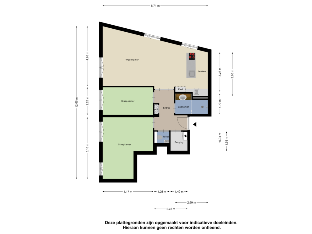 Bekijk plattegrond van Appartement van Hertog van Berryplein 38