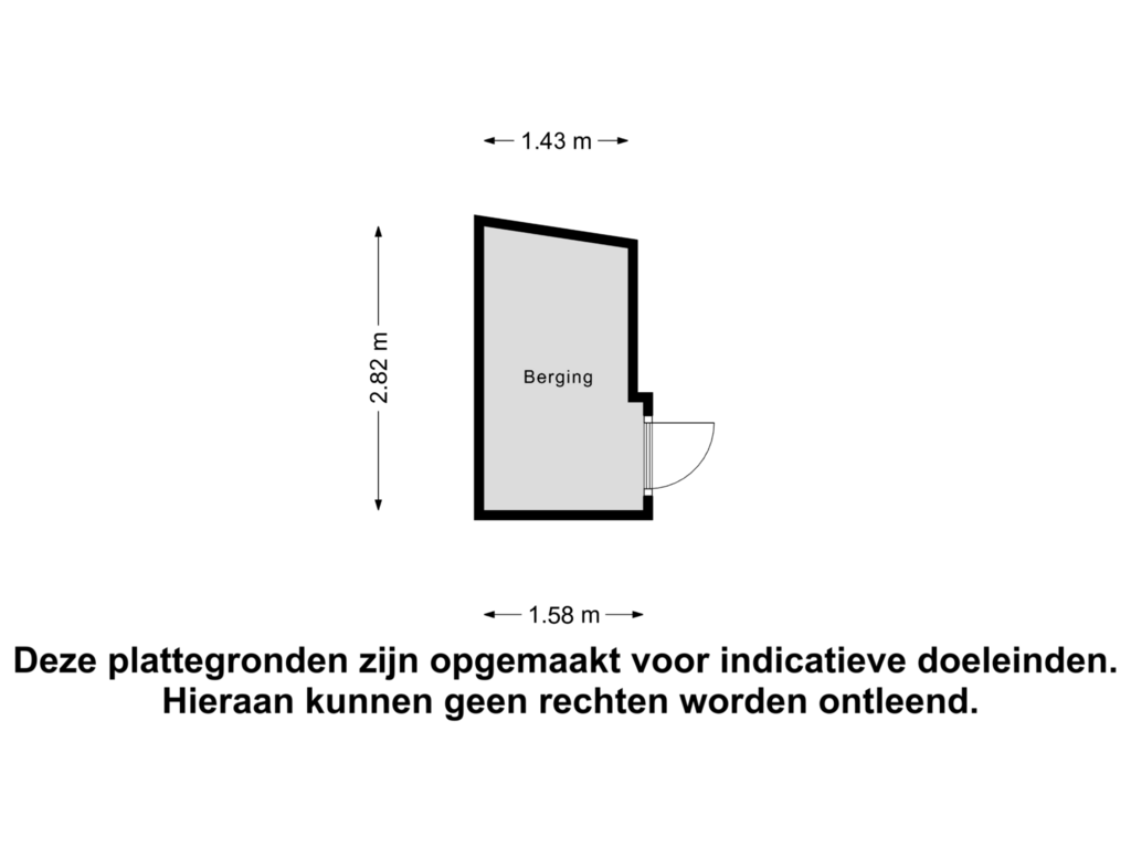 Bekijk plattegrond van Berging van Hertog van Berryplein 38