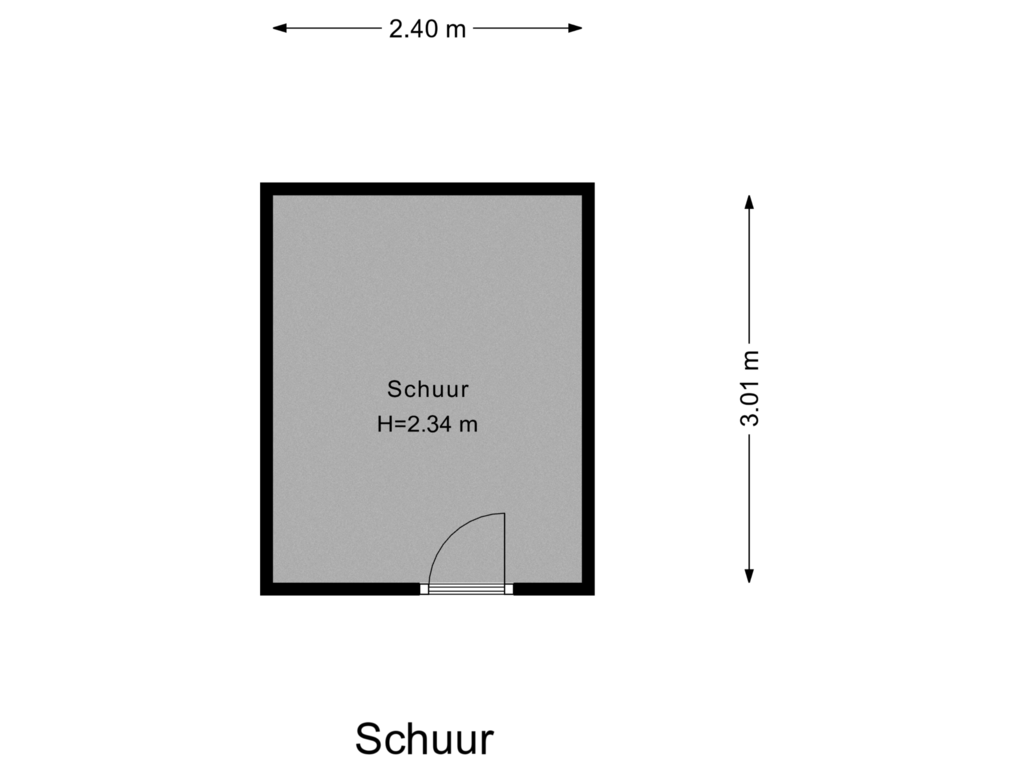 Bekijk plattegrond van Schuur van Bijster 101