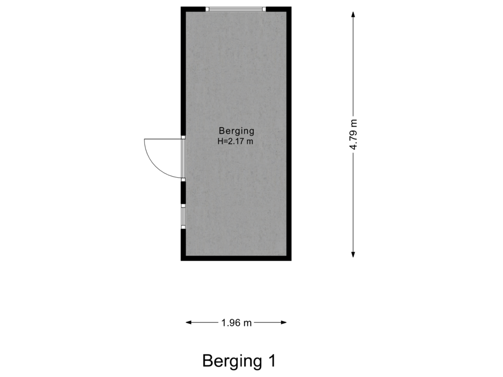 Bekijk plattegrond van Berging 1 van Pastoriedijk 417