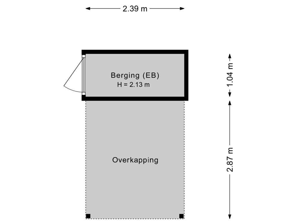 Bekijk plattegrond van Berging 2 van Tutein Noltheniusplein 2