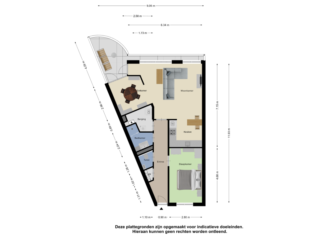 Bekijk plattegrond van Appartement van Voorheuvel 131