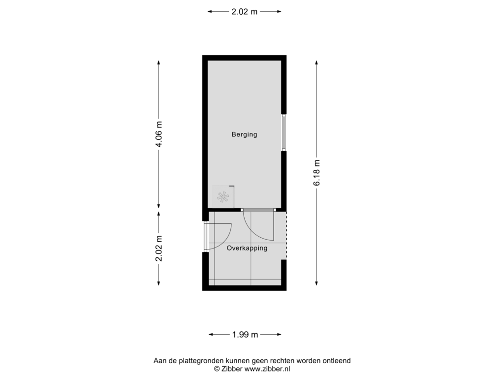 Bekijk plattegrond van Berging van Rembrandtstraat 61