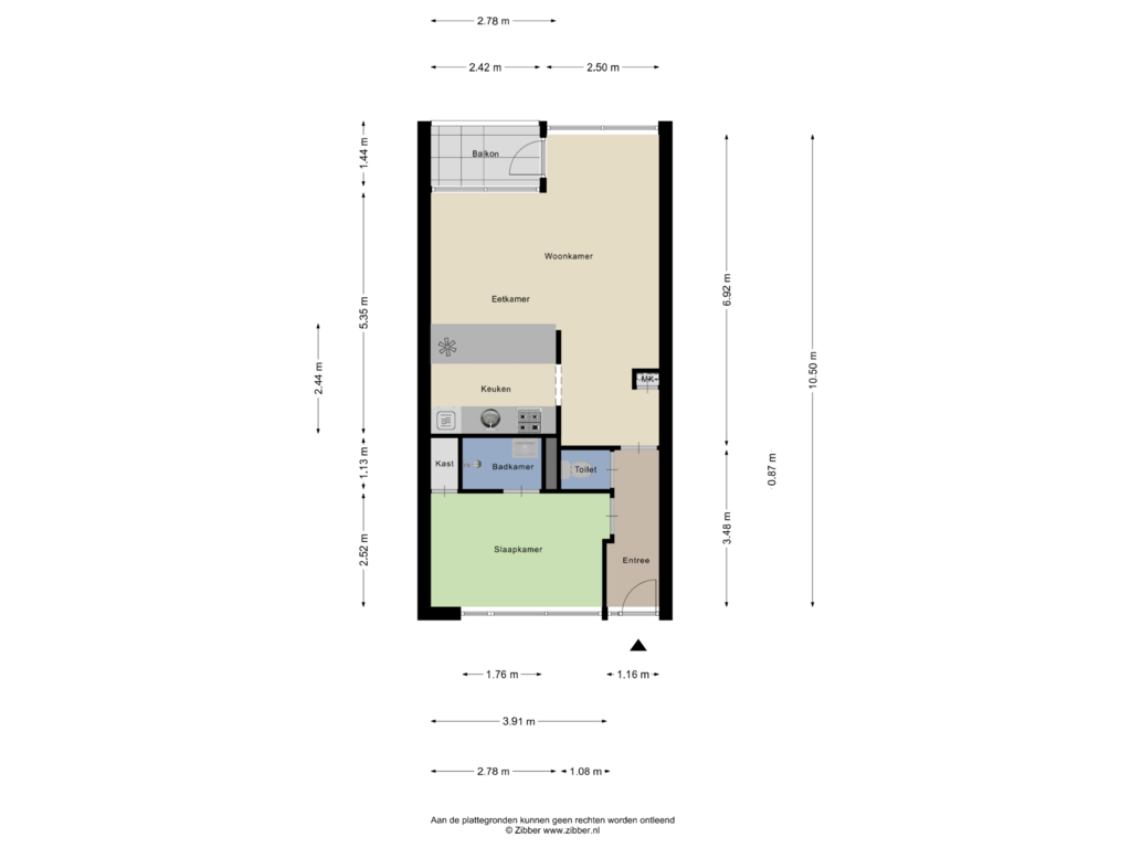 Bekijk plattegrond van Appartement van Westerbaenstraat 230