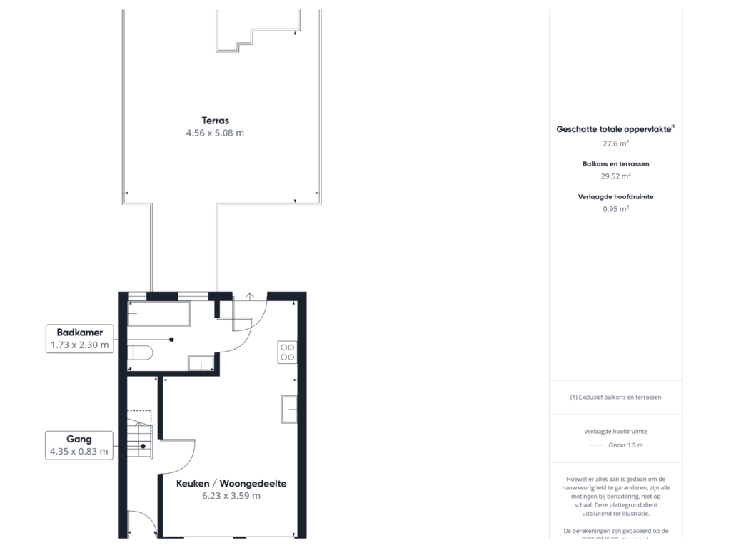 Bekijk plattegrond van Begane grond van Hoofdstraat 9