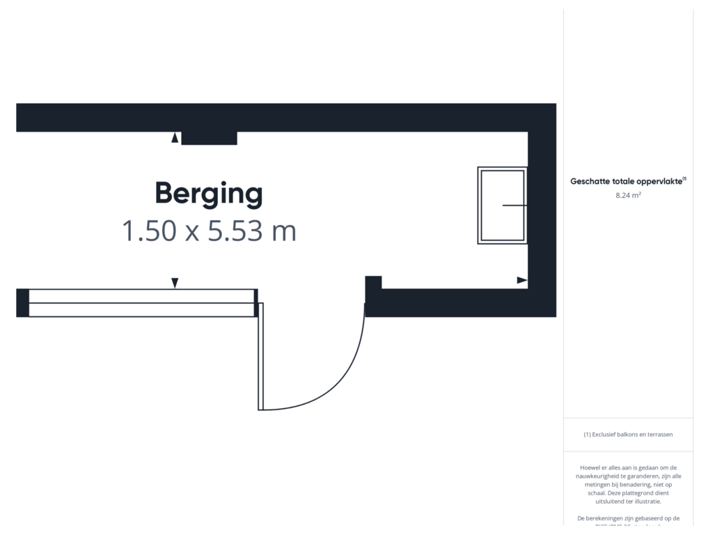 Bekijk plattegrond van Berging van Hoofdstraat 9