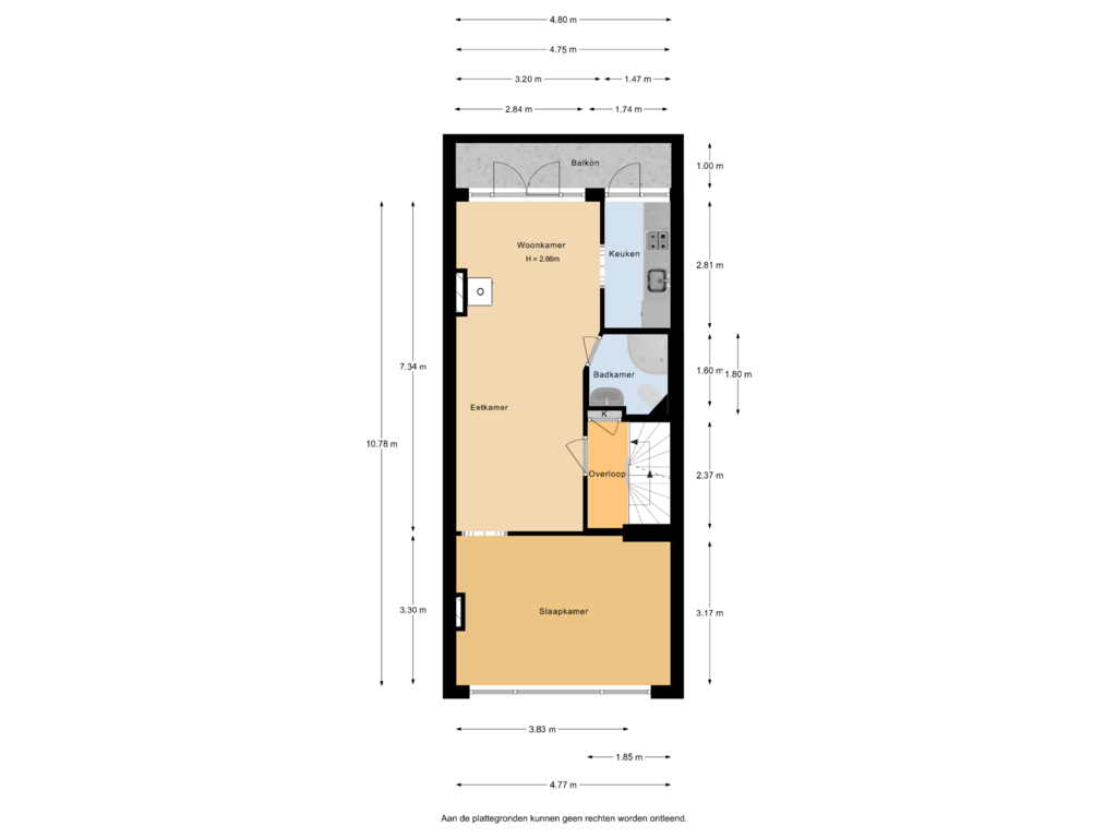 Bekijk plattegrond van Appartement van Geertsemastraat 8-B02