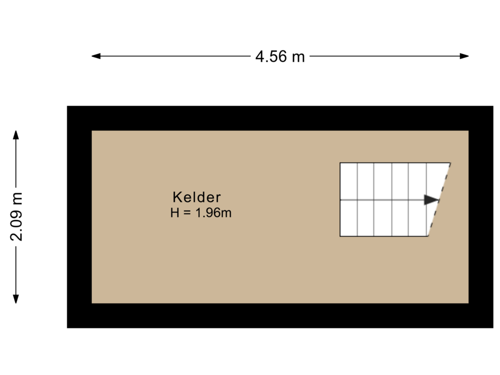 Bekijk plattegrond van Kelder van Zilvermeeuwstraat 43