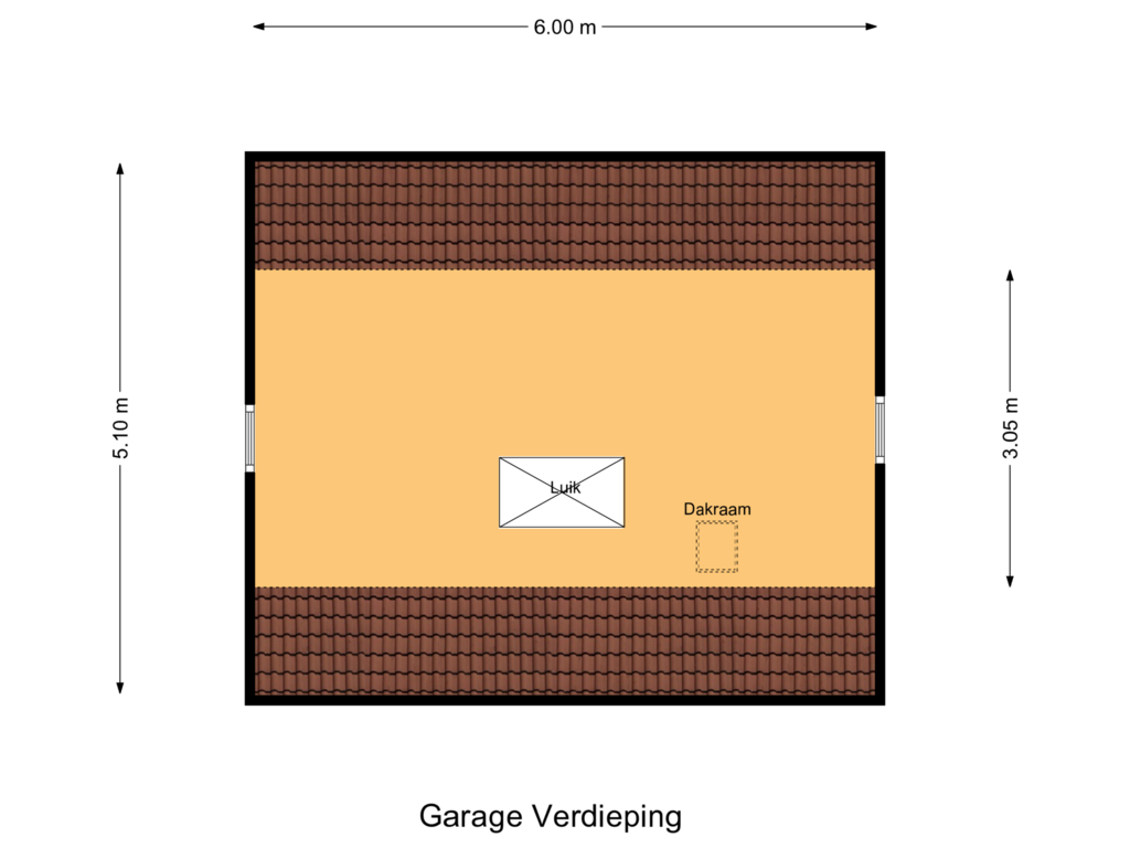 View floorplan of Garage Verdieping of Molenwal 22