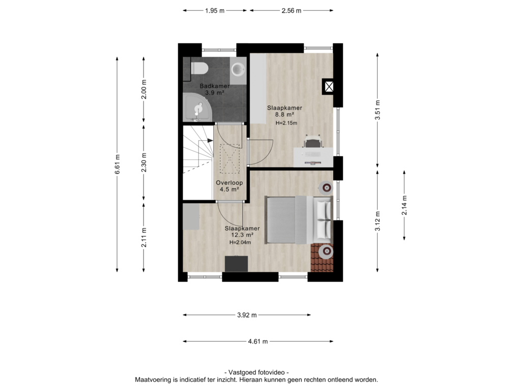 Bekijk plattegrond van 1e verdieping van Kerdijkstraat 9