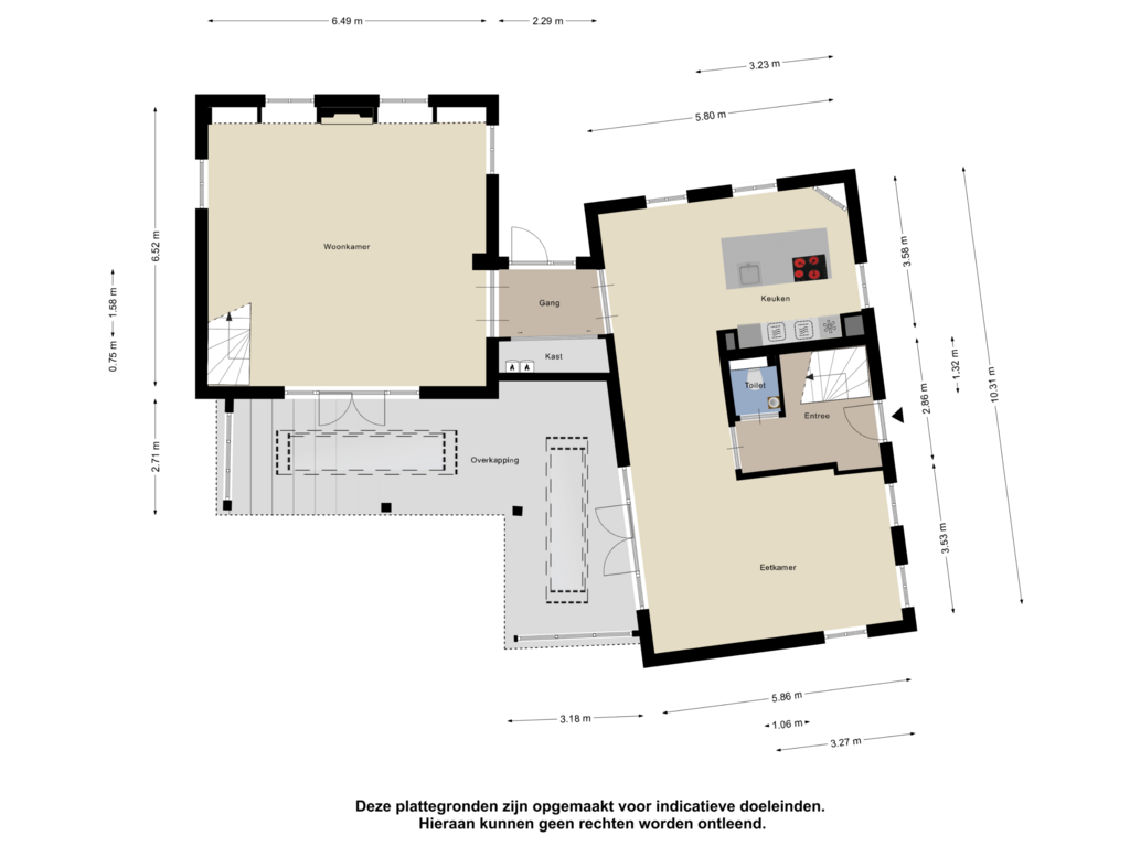 Bekijk plattegrond van Begane Grond van Zuideinde 79-E