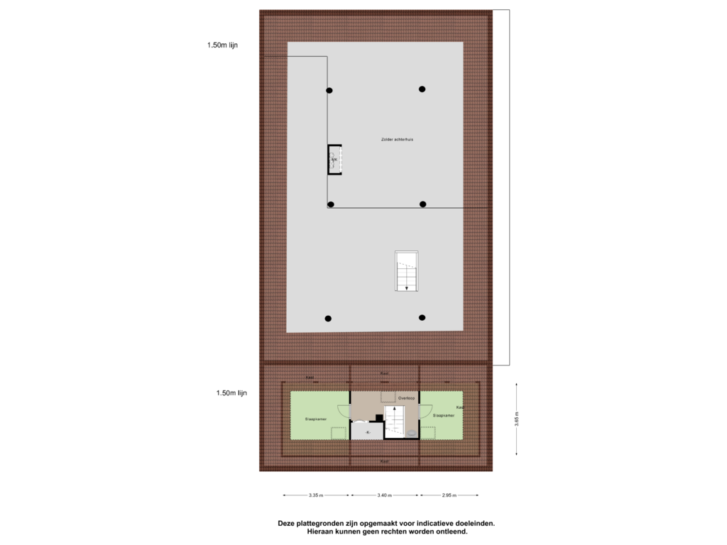 View floorplan of Eerste Verdieping of Hoofdweg 130