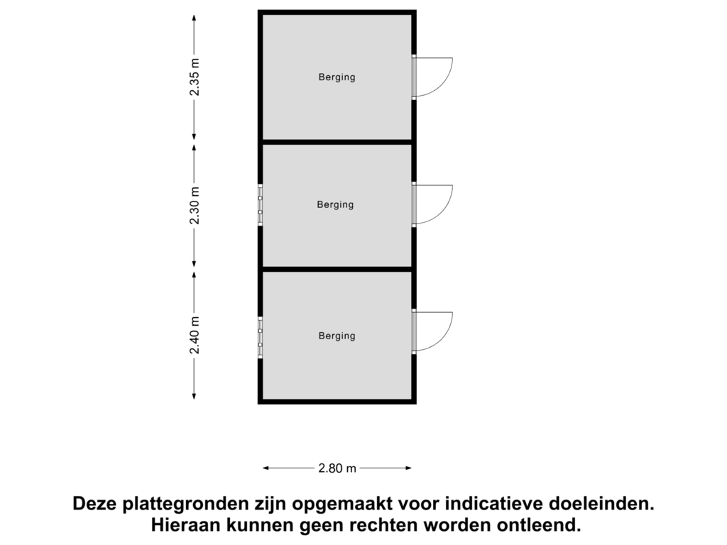 View floorplan of Bijgebouw 2 of Hoofdweg 130