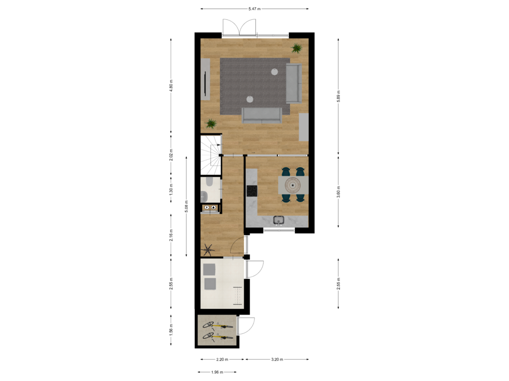 Bekijk plattegrond van First floor van Varenkampen 22