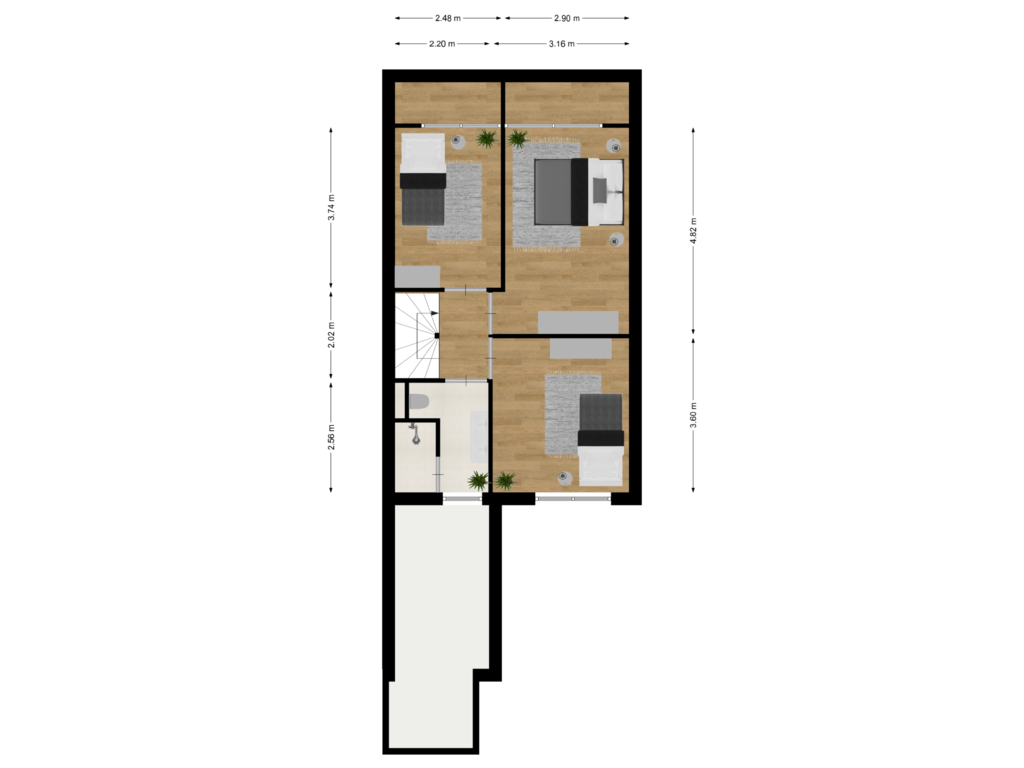 Bekijk plattegrond van Verdieping van Varenkampen 22