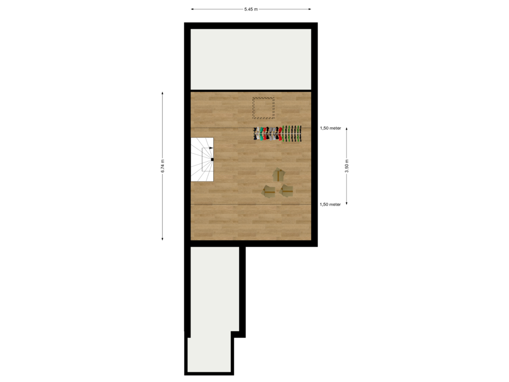 Bekijk plattegrond van Zolder van Varenkampen 22