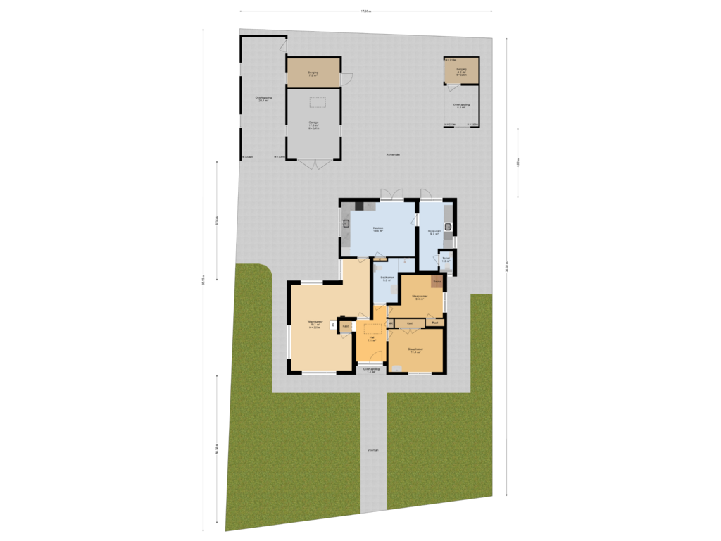 Bekijk plattegrond van Situatie van Harmen Sytstrastraat 1