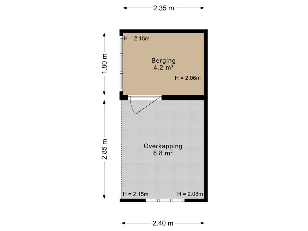 Bekijk plattegrond van Berging van Harmen Sytstrastraat 1