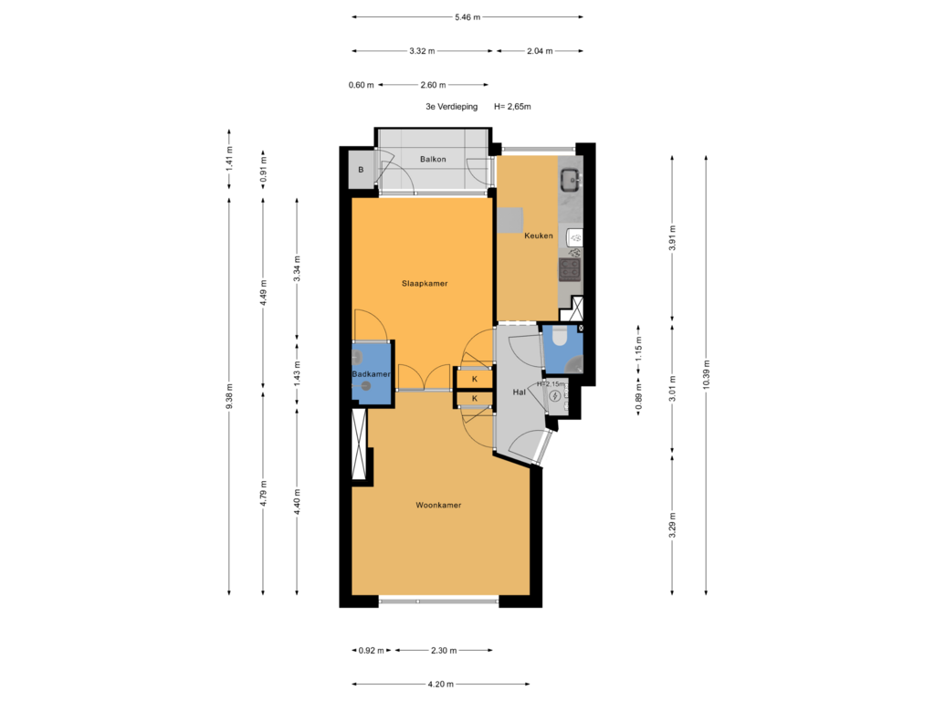 Bekijk plattegrond van 3e Verdieping van Wantsnijdersgaarde 511