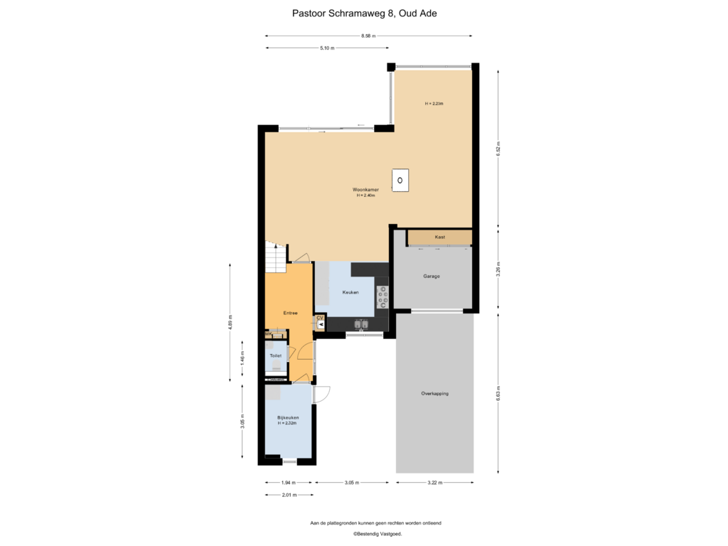 Bekijk plattegrond van Begane grond van Pastoor Schramaweg 8