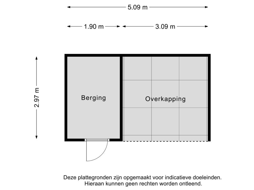 Bekijk plattegrond van Berging van Nieuwstraat 136