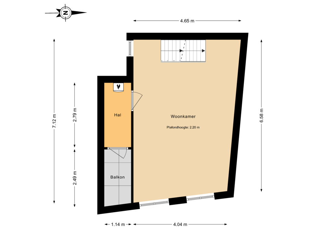 Bekijk plattegrond van 1e Verdieping van Wijnstraat 10