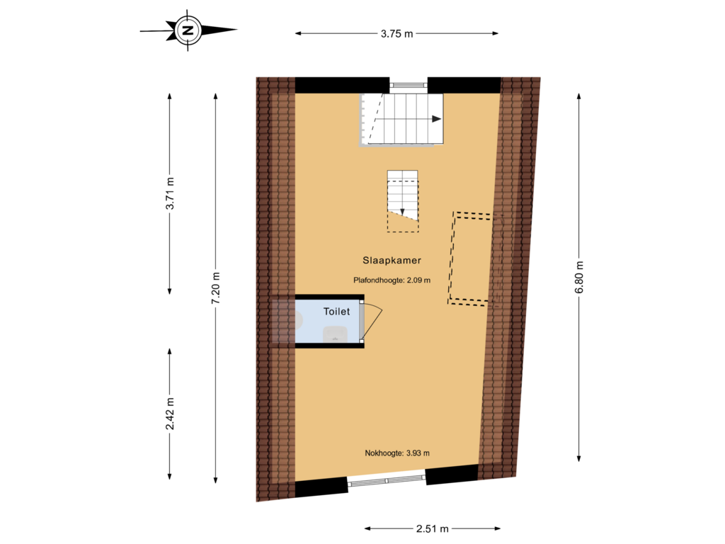 Bekijk plattegrond van 3e Verdieping van Wijnstraat 10