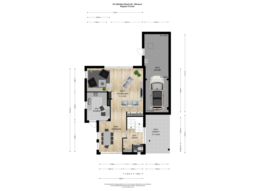 Bekijk plattegrond van BEGANE GROND van De Stichtse Rand 38