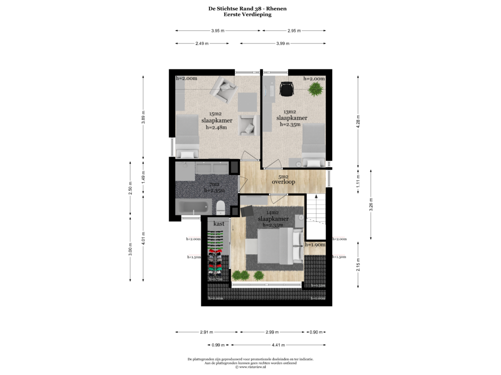 Bekijk plattegrond van EERSTE VERDIEPING van De Stichtse Rand 38