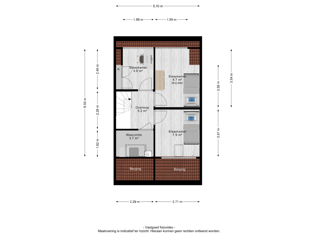 Bekijk plattegrond van 2e verdieping van Van Dijkerf 8