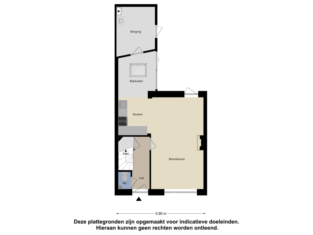 View floorplan of Begane Grond of Dudok de Withof 43