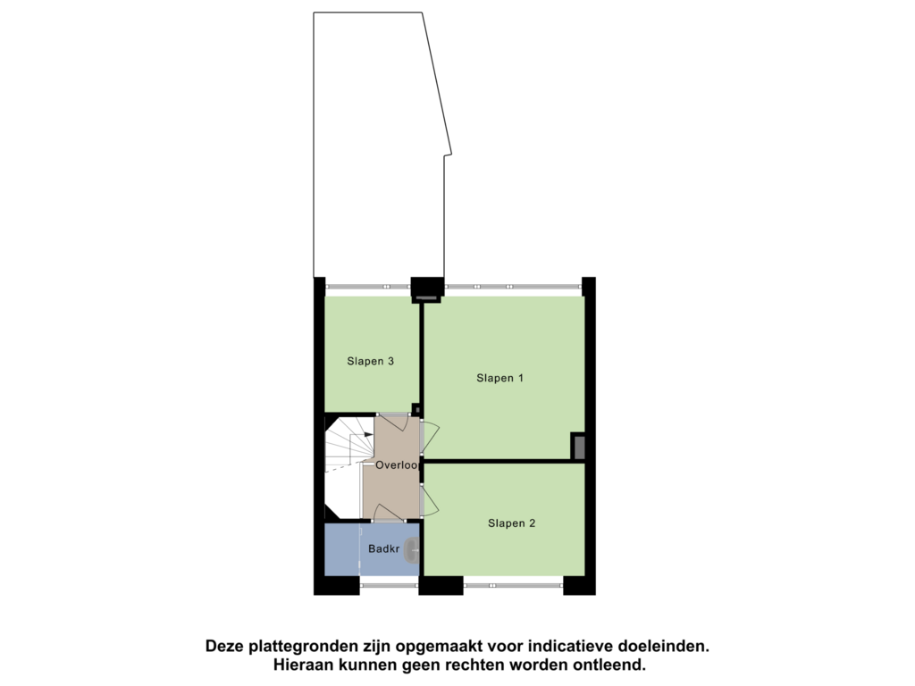 View floorplan of Eerste Verdieping of Dudok de Withof 43