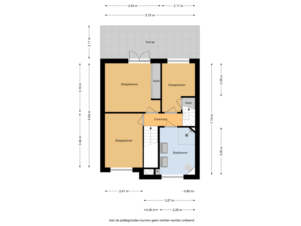 Bekijk plattegrond van 1e verdieping van Amnestylaan 70