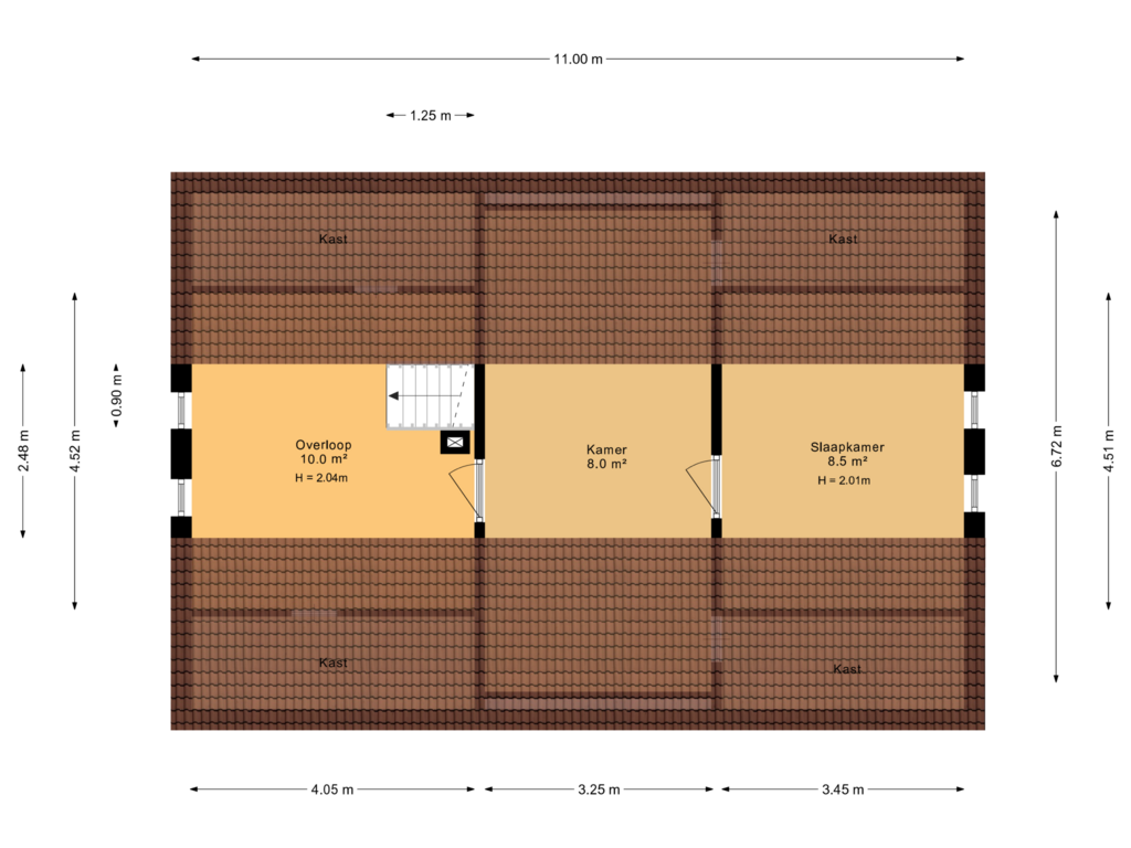 Bekijk plattegrond van 1e verdieping		 van Minister van den Brinklaan 9