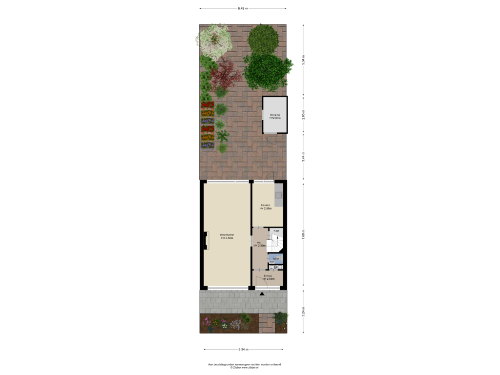 Bekijk plattegrond van Begane Grond Tuin van Henri Eversstraat 32