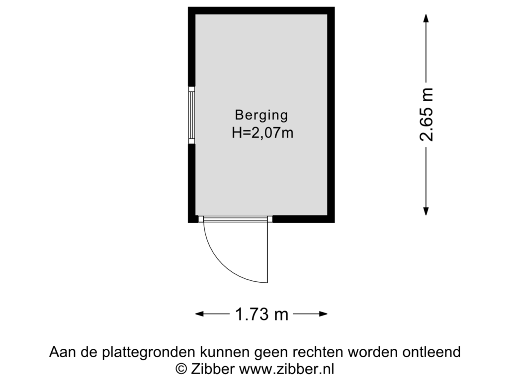 Bekijk plattegrond van Berging van Henri Eversstraat 32