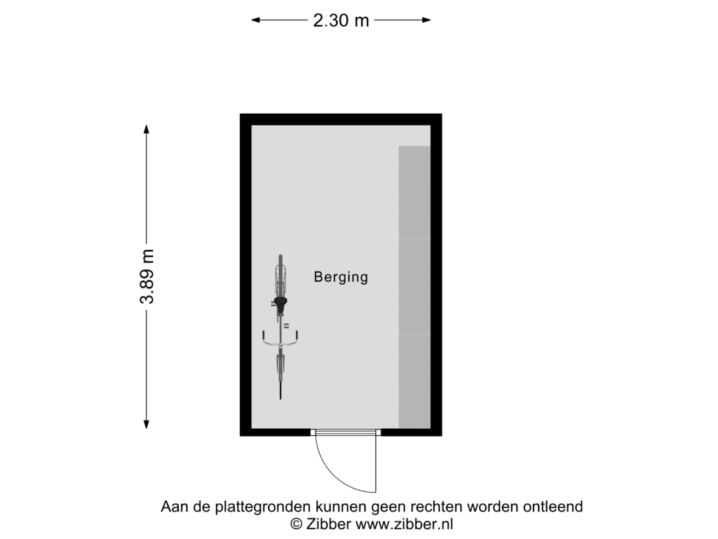 View floorplan of Berging of Moerbekkenkamp 1-C