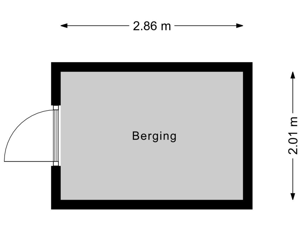 Bekijk plattegrond van Berging van Piet Bartenstraat 26