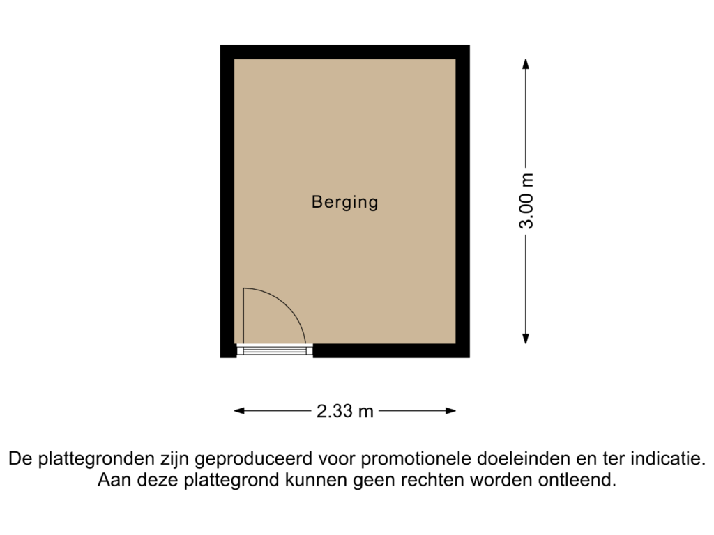 Bekijk plattegrond van Berging van Wilgenstraat 2