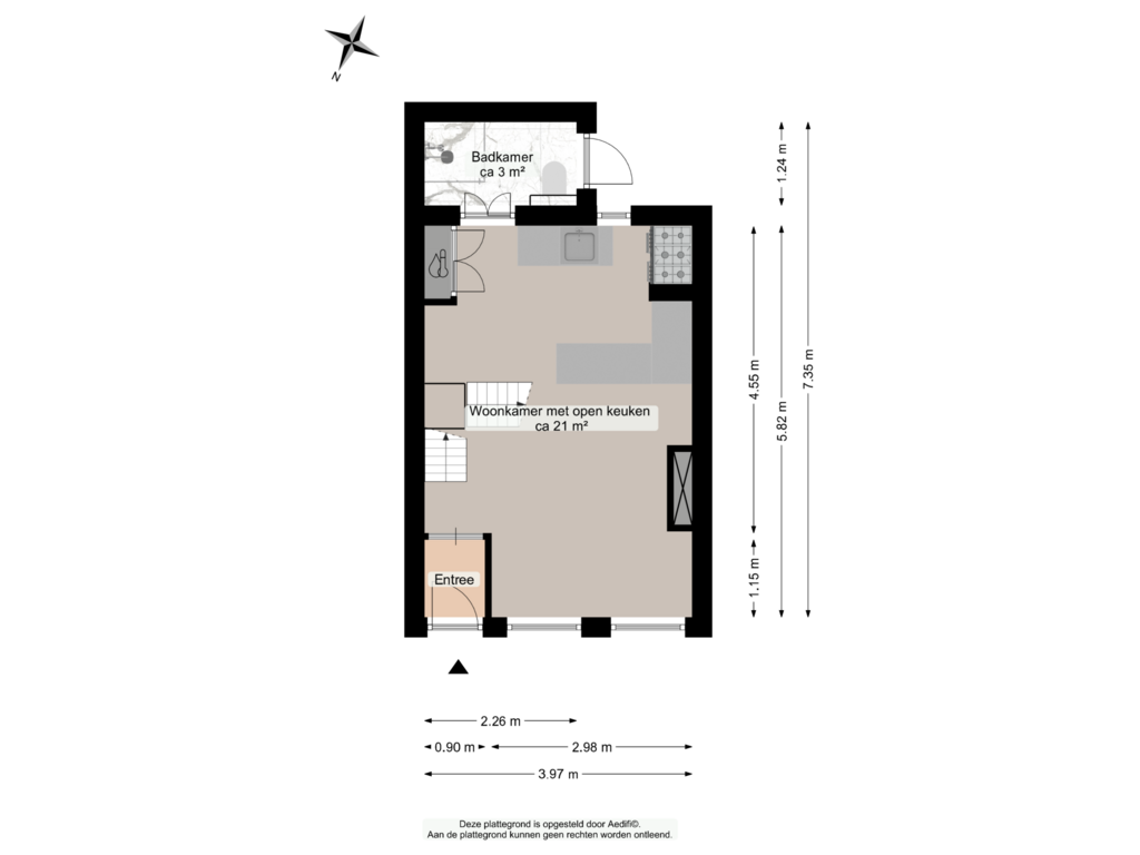 Bekijk plattegrond van Begane grond van Zwarteweg 12