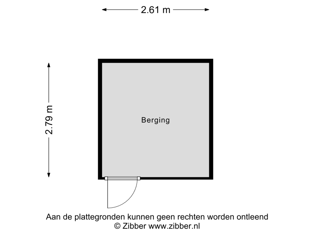 Bekijk plattegrond van Berging van Planetenlaan 225