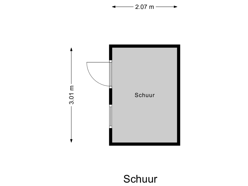 Bekijk plattegrond van Schuur van Beukenstraat 19