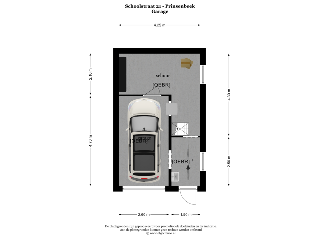 Bekijk plattegrond van GARAGE van Schoolstraat 21