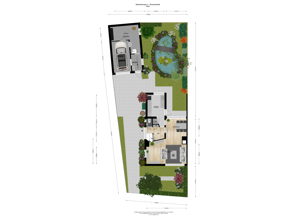 Bekijk plattegrond van TUIN van Schoolstraat 21