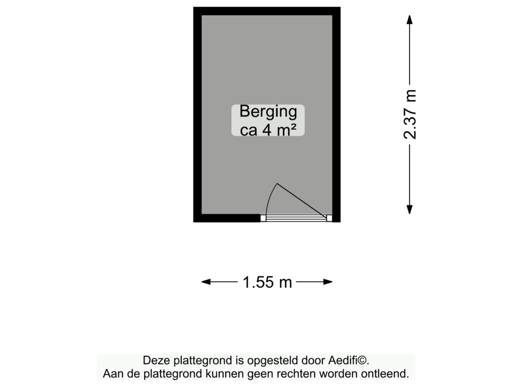 Bekijk plattegrond van Berging van Paterswoldseweg 271-1