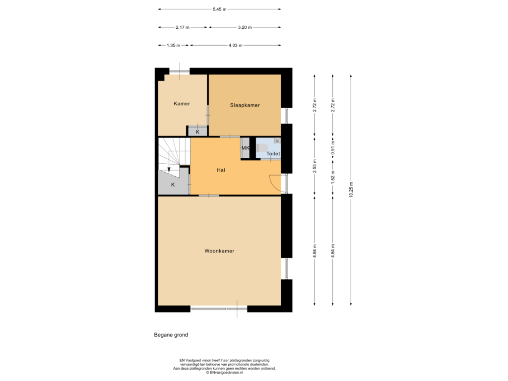 Bekijk plattegrond van Begane grond van John Blankensteinstraat 16